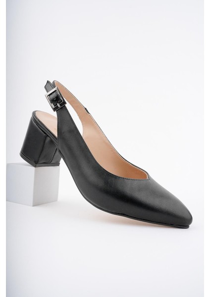 W0711 Garantili Kadın Arkası Açık Klasik Günlük Tarz Şık ve Rahat Topuklu Ayakkabı fiyatları