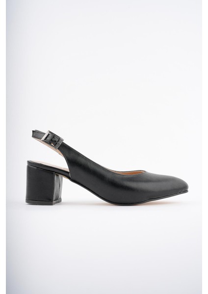 W0711 Garantili Kadın Arkası Açık Klasik Günlük Tarz Şık ve Rahat Topuklu Ayakkabı modelleri