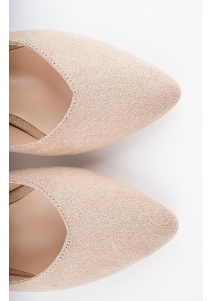 W0711 Garantili Kadın Arkası Açık Klasik Günlük Tarz Şık ve Rahat Topuklu Ayakkabı fırsatları