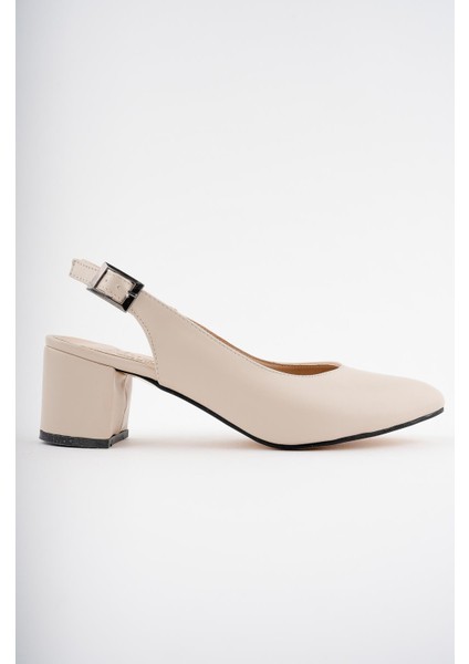 W0711 Garantili Kadın Arkası Açık Klasik Günlük Tarz Şık ve Rahat Topuklu Ayakkabı fiyatları