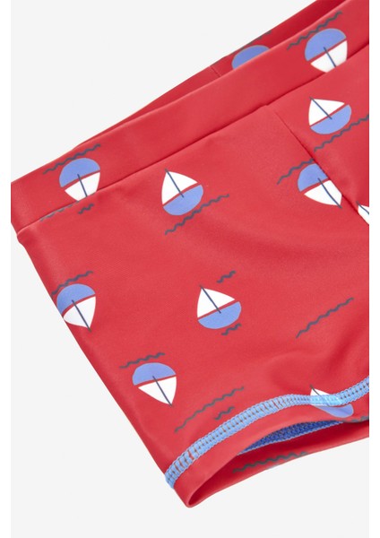 Yelken Desenli Çabuk Kuruyan Esnek Rahat Deniz ve Havuz Için Rahat Erkek Çocuk Mayo modelleri