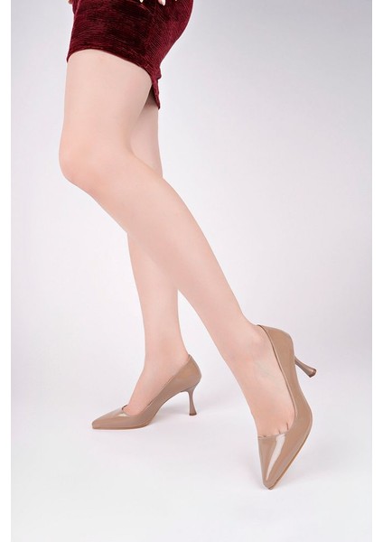 Siyah Kadın Topuklu Stiletto Günlük Ayakkabı