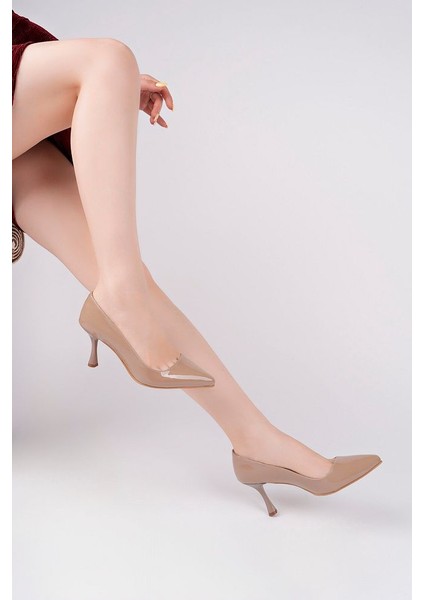 Siyah Kadın Topuklu Stiletto Günlük Ayakkabı modelleri