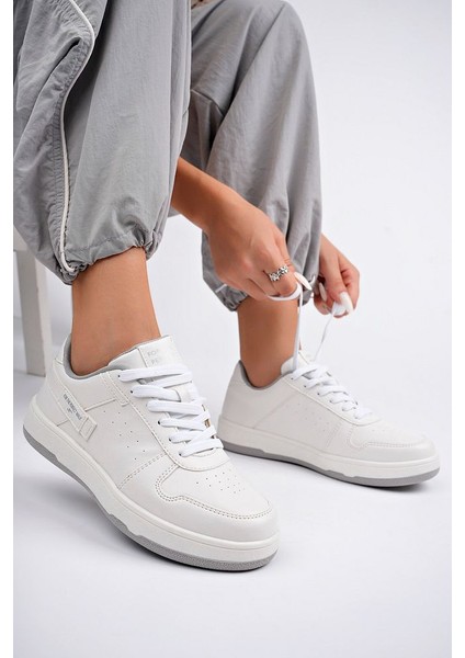 Gri Kadın Günlük Sneaker Ayakkabı
