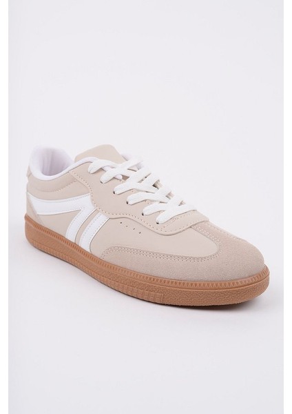 Krem Sneaker Günlük Ayakkabı