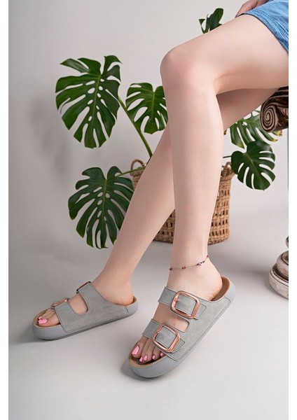 Siyah Kadın Rahat Taban Çift Tokalı Yazlık Terlik fırsatları