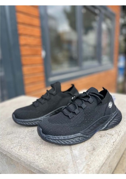 Yazlık Ortopedik Taban Örgü Model Bağcıklı Günlük Sneaker - Siyah - 36 fırsatları