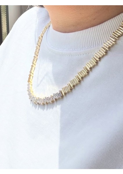 Özel Seri Tırtıklı Taşlı Kolye fiyatları