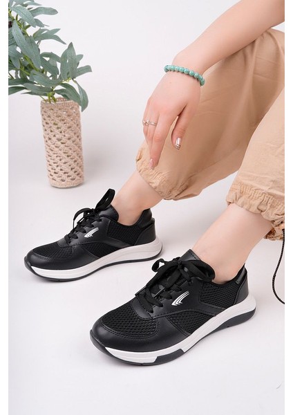 Beyaz Kadın Fileli Sneaker Günlük Ayakkabı
