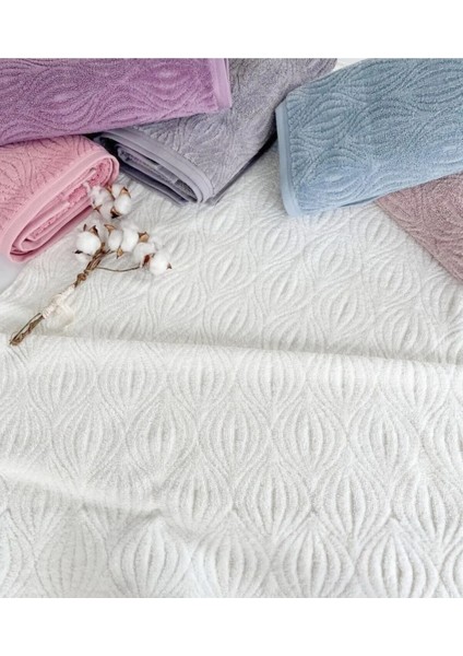 90 x 150 Renkli Midye Banyo Havlusu