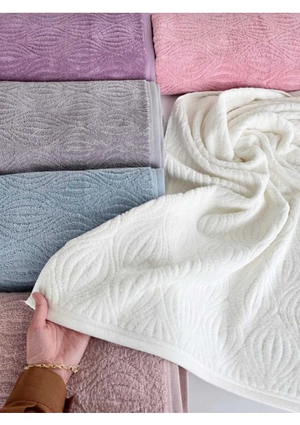 90 x 150 Renkli Midye Banyo Havlusu modelleri