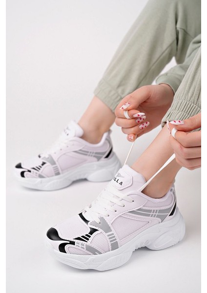 Beyaz Kadın Sneaker Günlük Ayakkabı