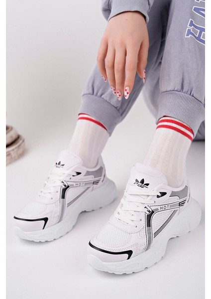 Bej Kadın Sneaker Günlük Ayakkabı