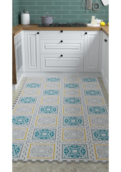 Dijital Osmanlı Motifli/ Desenli Mutfak-Oturma Odası-Salon Halısı/yapboz Halı/puzzle Halı/ Japon Halı fiyatları