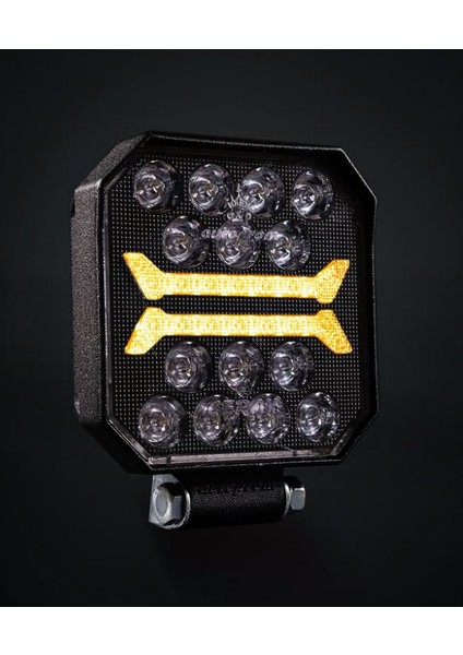 Kare Çalışma Lambası 10-30 Volt Off -Road Çift Renk Smile