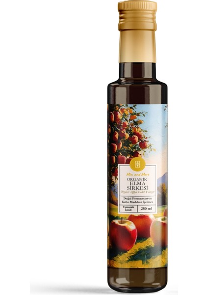 Elma Sirkesi - , Doğal Fermantasyon, Doğal, Katkısız, 250 ml