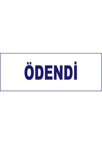 Ödendi Kaşesi, 912 (51*19 mm) Mavi Keçeli Otomatik Kaşe