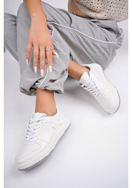 Gri Kadın Günlük Sneaker Ayakkabı