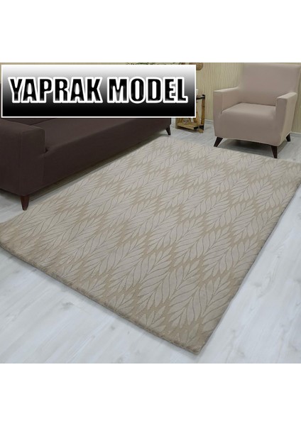 Yaprak Model Kumaştan Welsoft Lastikli Halı Örtüsü
