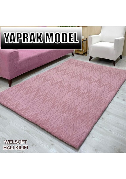Yaprak Model Kumaştan Welsoft Lastikli Halı Örtüsü modelleri