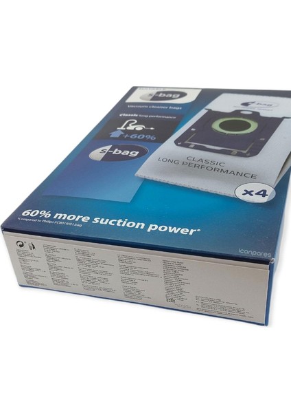Philips Uyumlu XD8122 Performer LED Süpürge 4lü Toz Torbası S-Bag fırsatları