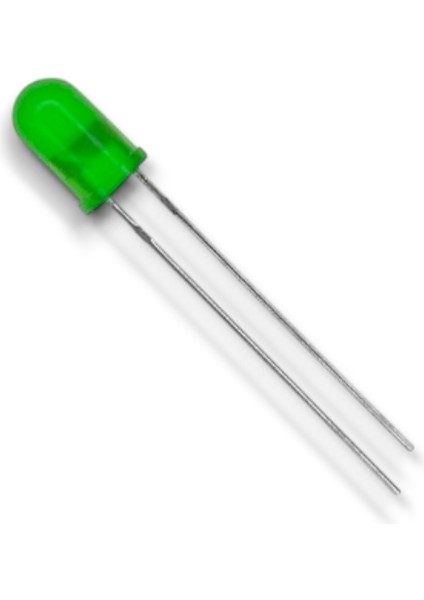3mm Yeşil Diffused Led - 100 Adet