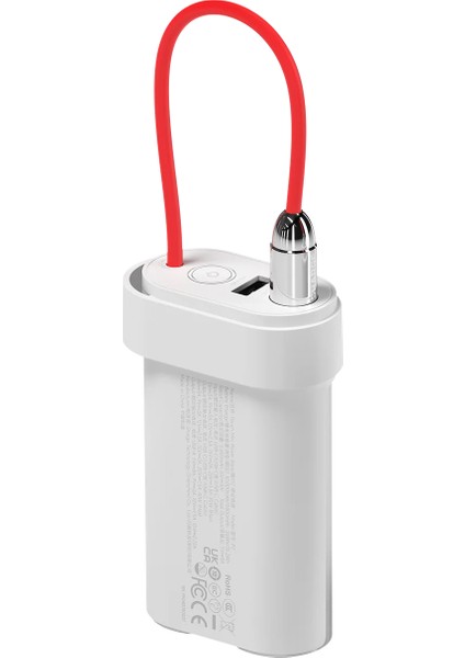 Pouch Mini - Ultra Kompakt ve Taşınabilir Powerbank - Beyaz