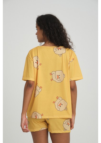 Ilove Kısa Kollu Şortlu Pijama Takımı