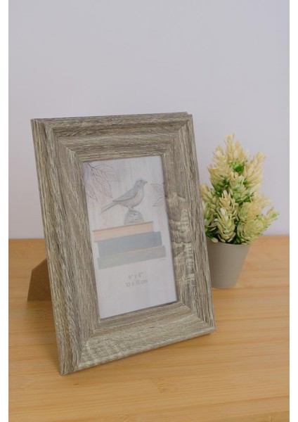 Dekoratif Mdf Resim Fotoğraf Çerçevesi 10 x 15 Gri THN76078 C1-1-18 fiyatları