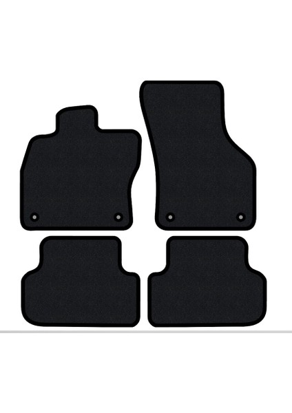 Porsche 987 No Bose 205-2012 Lüks Halı Paspas Seti Siyah