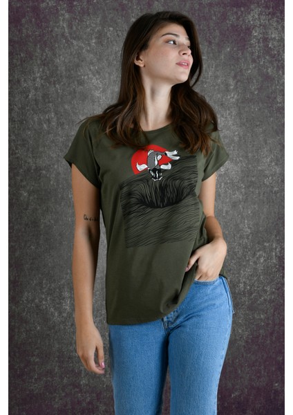 Fish Kadın Baskılı T-Shirt