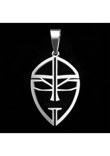 925 Ayar gümüş kolye maske SM3845