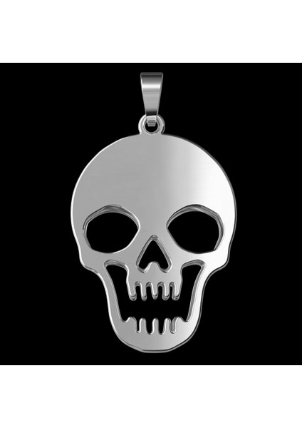 925 Ayar gümüş kolye kafatası SM3986