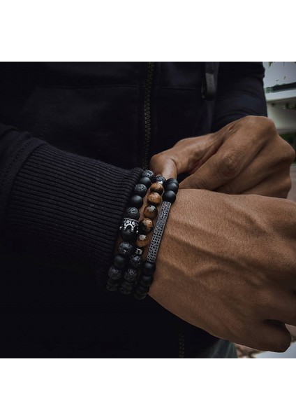 No.1 Boyutu 2021 Sıcak Trend Taç Boncuklu Erkek Bilezik Setleri Yeni El Yapımı Taş Boncuklu Bilezik Erkek Takı Hediye Pulsera Hombre (Yurt Dışından) fiyatları