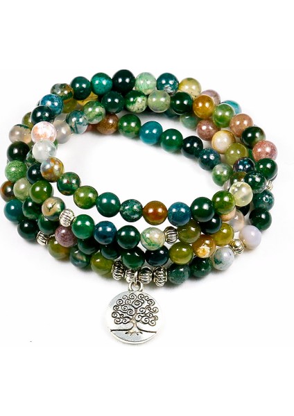 No.5 Boyutu Moda Kadın Hint Oniks 108 Mala Boncuklu Bilezik Çok Katmanlı Yüksek Lotus Şansı Yeni Tasarım Yoga Bileziği Erkekler Için Buddha (Yurt Dışından) fiyatları