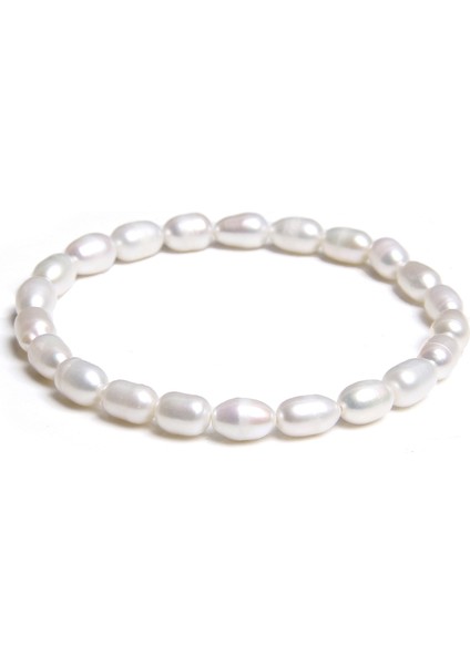 19CM Tarzı No.20 Boyutu Doğal Tatlısu Incileri Bilezik Kadın Браслет El Yapımı Beyaz Barok Inciler Boncuklu Elastik Bilezik Erkek Moda Takı (Yurt Dışından) fiyatları