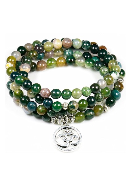 No.3 Boyutu Moda Kadın Hint Oniks 108 Mala Boncuklu Bilezik Çok Katmanlı Yüksek Lotus Şansı Yeni Tasarım Yoga Bileziği Erkekler Için Buddha (Yurt Dışından)