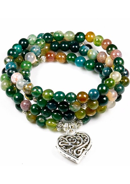 No.3 Boyutu Moda Kadın Hint Oniks 108 Mala Boncuklu Bilezik Çok Katmanlı Yüksek Lotus Şansı Yeni Tasarım Yoga Bileziği Erkekler Için Buddha (Yurt Dışından) indirimleri