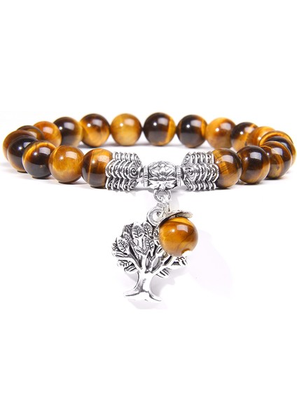 23CM Tarzı Rüya Ametisti Kadın Bilezikler Erkek Şans Doğal Kaplan Gözü Taşlı Hayat Ağacı Bilezikleri Reiki Şifa Enerjisi Mala Yoga Bilezik Takı (Yurt Dışından) fırsatları