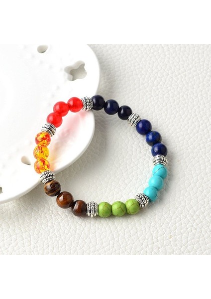 Bilezik 1 Kadınlar Için 7 Çakra Doğal Taş Kolye Yoga Reiki Şifa Dengesi Maxi Çakra Doğal Taş Kolye (Yurt Dışından) fırsatları