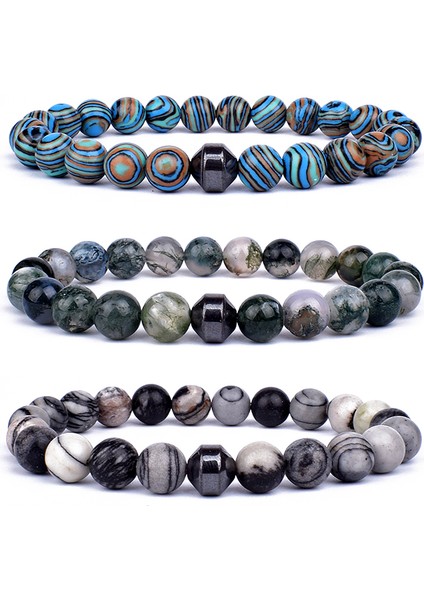 6mm Tarzı No.5 Boyutu Erkekler Için Silindir Hematit Bilezikler Klasik Doğal Taş Boncuk Bileklikler & Bilezikler Homme Yoga Takı Pulsera (Yurt Dışından) indirimleri