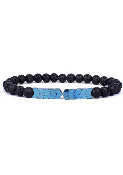 19CM Tarzı No.29 Beden Erkekler Için Lava Difüzör Bilezik Doğal Ay Taşı Boncuklu Tibet Buddha Bileklik Volkanik Taş Çakra Bilezik Erkek Takı Hediye (Yurt Dışından)