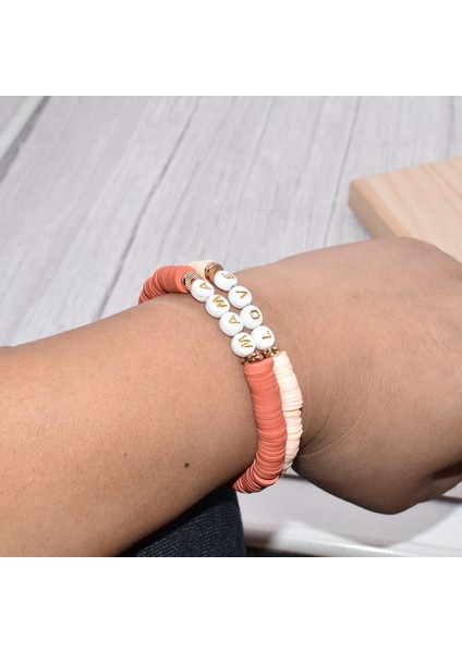 Ilham Vermek Renkli Polimer Kil Disk Fırça Altın Çinko Alaşım Metal Aralıklar Kelimeler Inanç Nefes Mama Inan Kadınlar Için Esnek Bilezik (Yurt Dışından) indirimleri