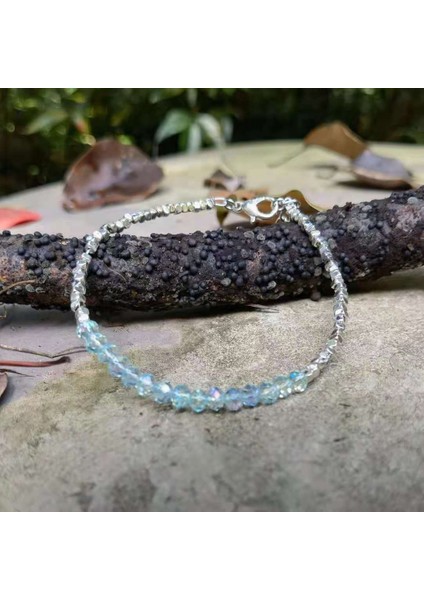 A16 Opal Bilezik, Ekim Doğum Taşı Bileziği Labradorit Bilezik Labradorit Pirinç Mavi Işık Boncuklu Katmanlı Bilezik (Yurt Dışından)