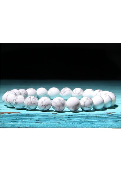 19CM Tarzı Lav Doğal Siyah Lav Taşı Boncuklu Erkek Bileklik Moda Beyaz Turkuaz Boncuklu Bilezik Kadın Erkek Takı Pulseira Hombres (Yurt Dışından) indirimleri