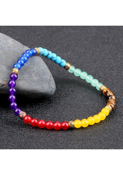 4mm Ayarlanabilir Kadın Erkek Doğal Taş Yoga El Yapımı Bilezikler Reikakra Şifa Denge Bileklik 4mm Mini Boncuklar Femme Takı (Yurt Dışından) fırsatları