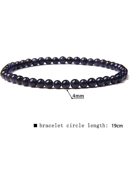 19CM Tarzı Çok Kadın Erkek Doğal Taş Turmalin Bilezik Ametist Zirkon Kuvars Esnek Halat Reiki Takı Bohemya Pulsera (Yurt Dışından)