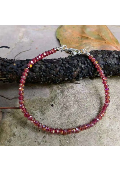 A29 Opal Bilezik, Ekim Doğum Taşı Bileziği Labradorit Bilezik Labradorit Pirinç Mavi Işık Boncuklu Katmanlı Bilezik (Yurt Dışından)