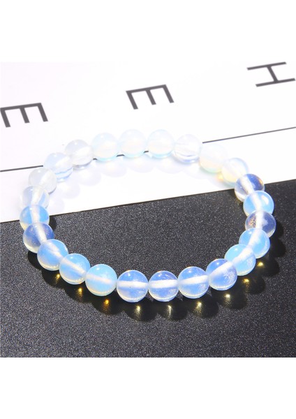 21CM Tarzı 37 Opal Çeşitli Doğal Taş Bileklikler 8mm Boncuklu Bilezikler Cet Agat Yarı Değerli Taş Bilezikler Kadınlar Erkekler Takılar (Yurt Dışından)