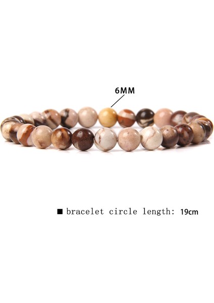 21CM Tarzı Slogan Doğal Taş Bilezikler 6mm Boncuklu Bilezikler Labradorit Kaplan Gözü Taşlı Şans Bilezikleri Kadınlar Için Takı Erkekler Için Pulsera (Yurt Dışından)